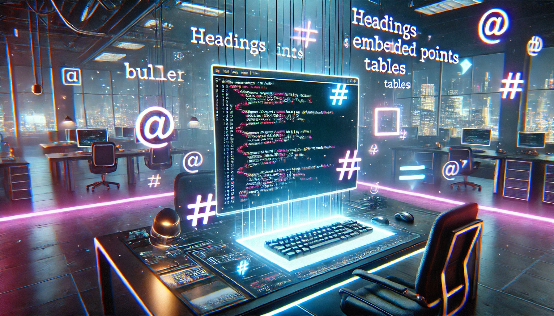Futuristic Digital Workspace